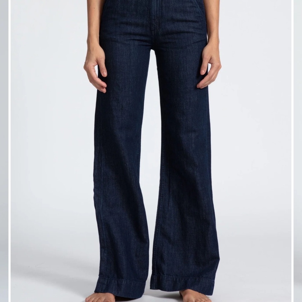 Dark Blue Women's Denim Trousers